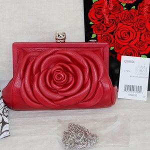 BRIGHTON My Michelle red leather handbag NEW w/tag
